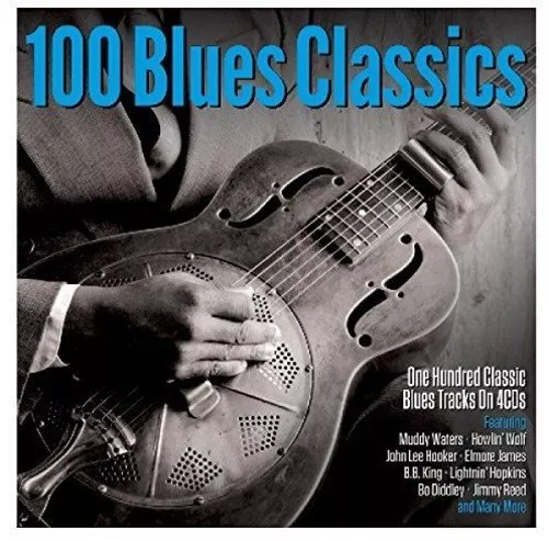 100 Blues Classics 4 CD Set Muddy Waters Howlin’ Wolf John Lee Hooker +More