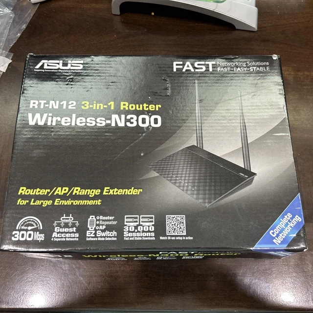 ASUS WIRELESSN300 3IN1 WiFi Router Access Point Range Extender RT