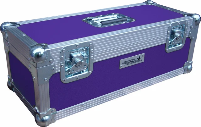 7" Single 300 Swan Flight Case Vinyl Record Box (Purple Rigid PVC)