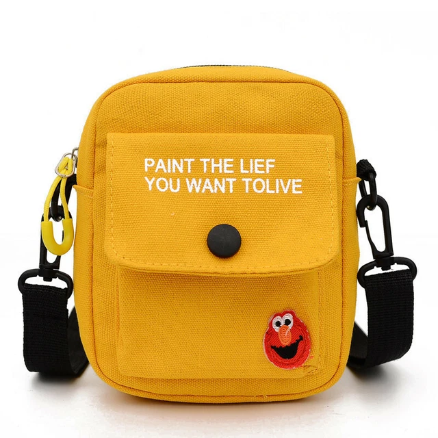 Women's Cute Shoulder Bag Canvas Messenger Bag Kids Small Cross Bag