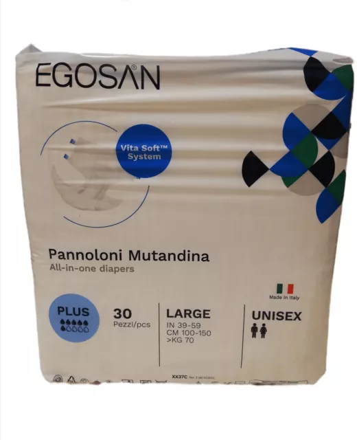 Egosan- Pannoloni per incontinenza - TAGLIA L - 30 PEZZI