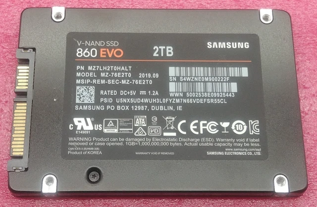 860 Evo 2tb Ssd In SAMSUNG 860 EVO 2TB MZ-76E2T0 SATA III Internal