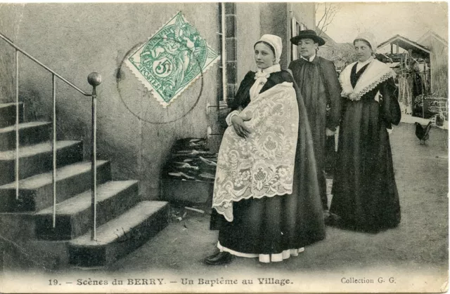 Carte Postale // Indre // Scenes Du Berry // Un Bapteme Au Village