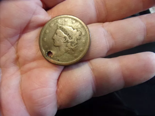 Collectible Antique US Coronet Head Large Cent - 1832 - Holed - $2 s/h