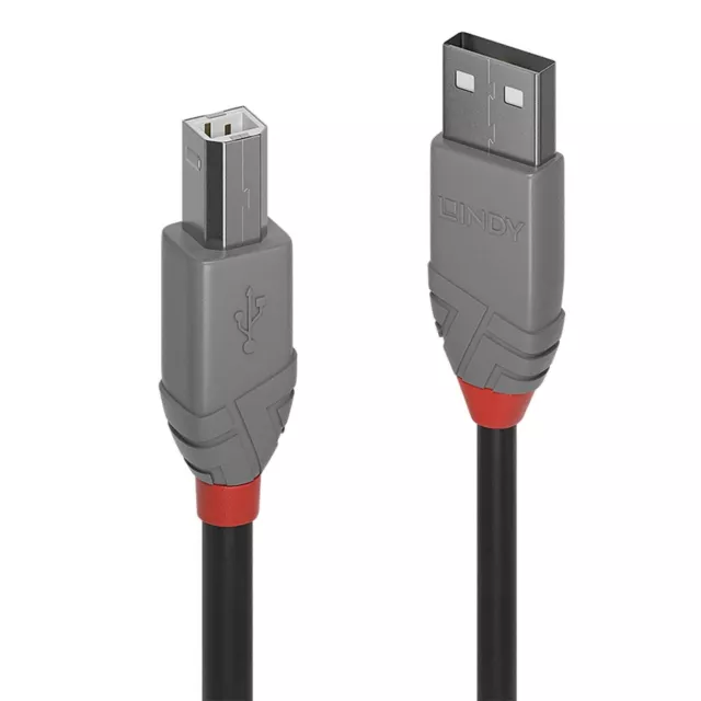 Lindy 3M USB 2.0 Type A à B Câble, Anthra Ligne 36674