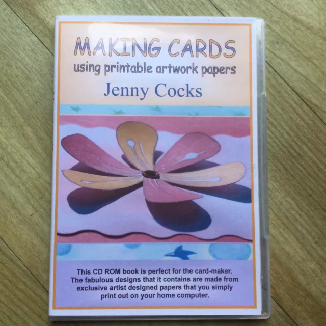 Making Cards: Using Printable Art Papers de Jenny Cocks Card Making Paper CD-ROM