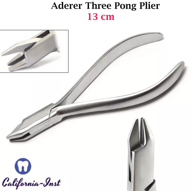 Dental Aderer Plier Three Jaw Orthodontic Tooth Braces Wire Bending Loop Forming