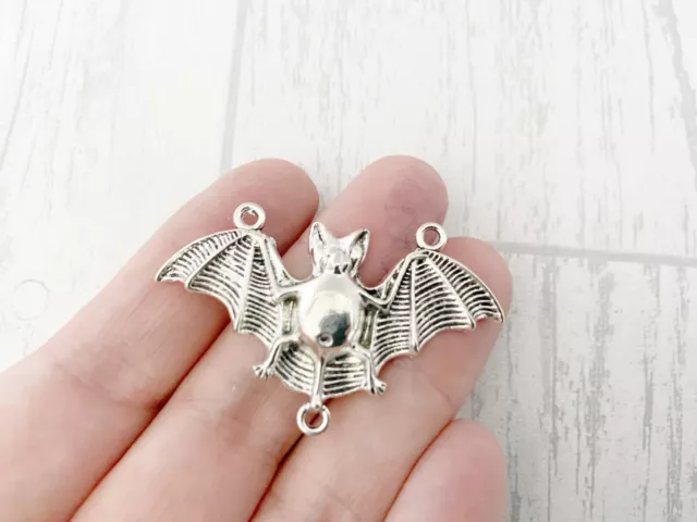 10 x Bat Connector Charms Halloween Tibetan Silver Joblot Bulk Wholesale