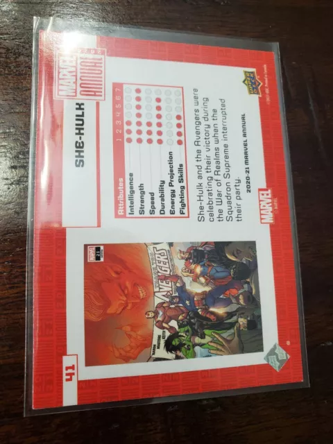 SHE-HULK / Marvel Annual 2020-21 (UD 2022) BASE Trading Card #41 2
