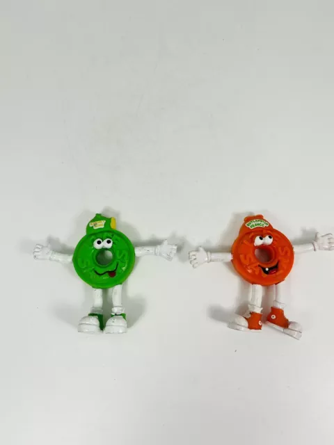 RUSS 1992 LifeSavers Candy Toy Bendy Figures Lot Of 2 Bendable VTG Advertising