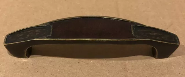 4” Drawer Pulls Heavy Dark Brass Dresser Cabinet Handle Brown / Black Decorative