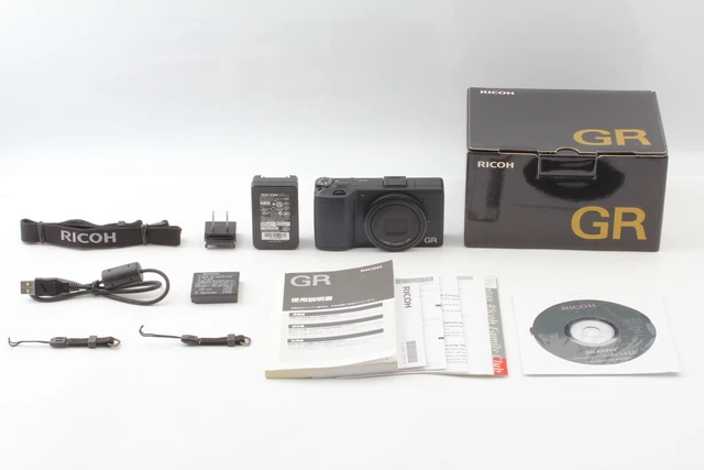 [ MINT+++ in BOX ] RICOH GR 16.2MP Digital Compact Camera APS-C Black From JAPAN 2