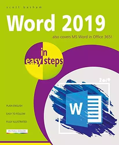 Word 2019 in easy steps by Scott Basham Book The Cheap Fast Free Post