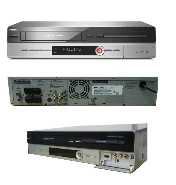PHILIPS DVDR3510V VCR VHS DVD Combi Recorder,USB,Tape Converter,EXT SKY