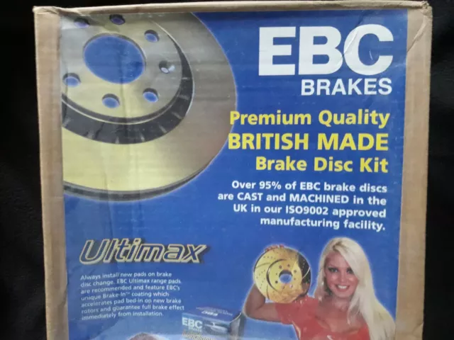 EBC D316 brake rotors (discs) Ford Fiesta & Escort & Ka & Orion >FRONT<