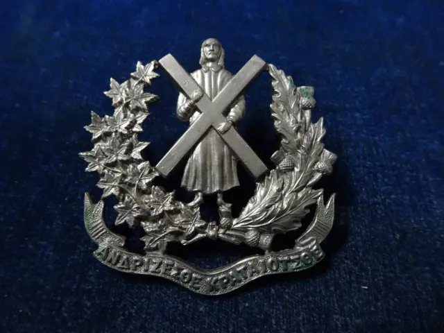 Orig Pre WW1 Cap Badge "St. Andrews College Cadet Corps - No 142"