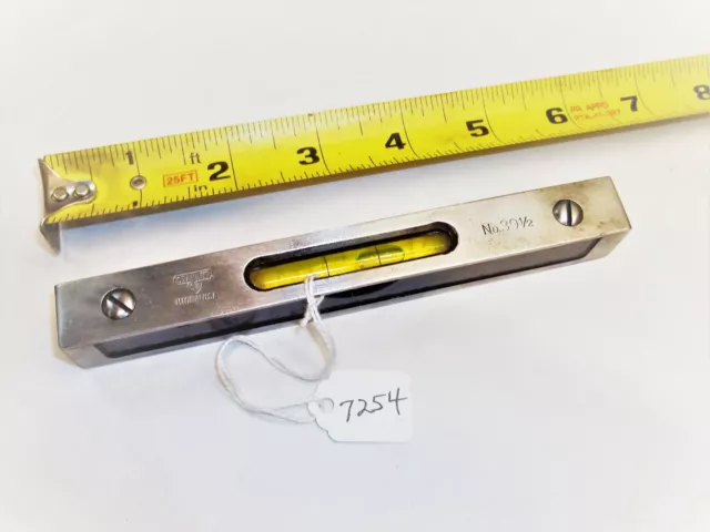 Level, Stanley "SW" No. 39-1/2 Machinist Level, 6" Long Made in USA