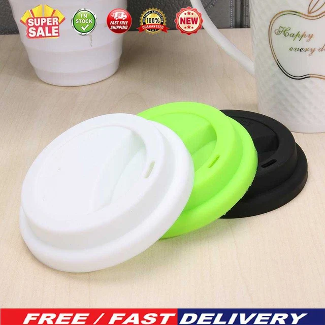 Cubierta de taza antipolvo aislante de silicona para té café tapa sellado