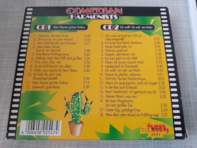 Comedian Harmonists Mein Kleiner Grüner Kaktus Lyrics COMEDIAN HARMONISTS MEIN kleiner grüner Kaktus/Ich wollt' ich wär' ein