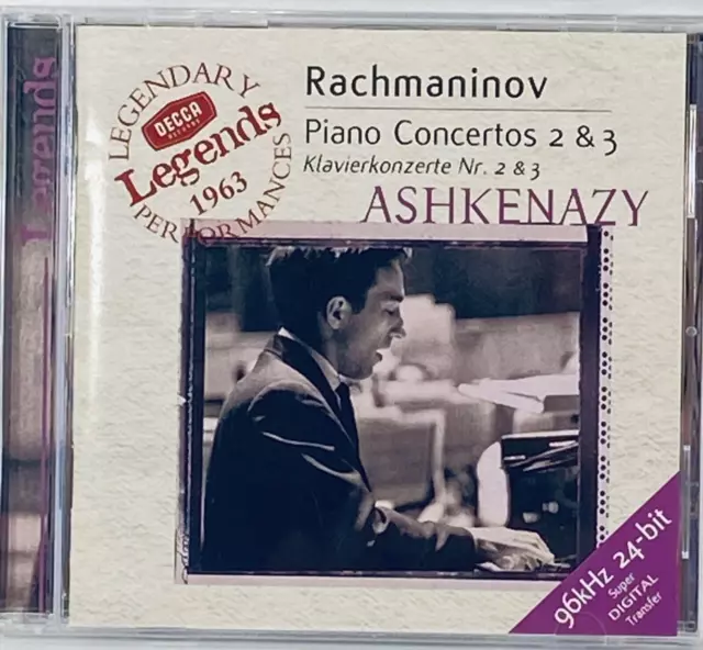 Rachmaninov – Piano Concertos 2 & 3   Vladimir Ashkenazy - 1999 USA DECCA - CD