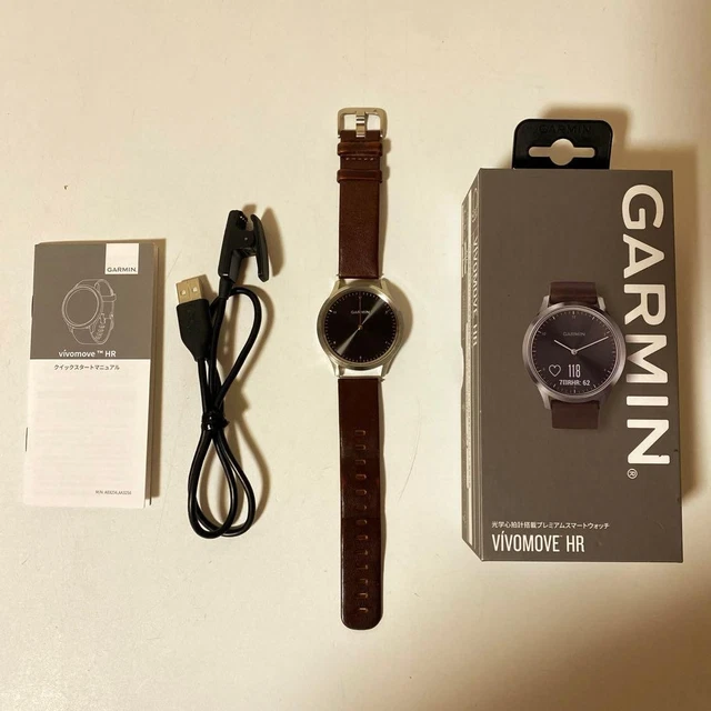 ガーミン vívomove HR BlackSilver leather vívomove™ HR | スマートウォッチ | Garmin 日本