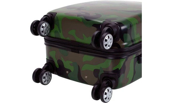 New Rockland Safari Hardside Spinner Wheel Luggage, Camouflage, 20-Inch