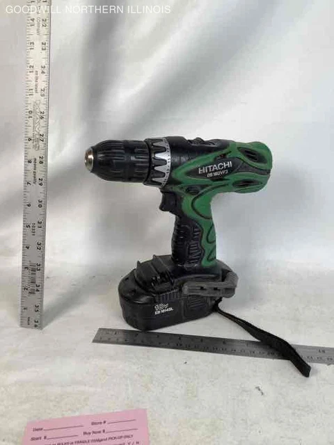 Hitachi DS18DVF3 18V 1/2'' Drill w/ Battery - Untested