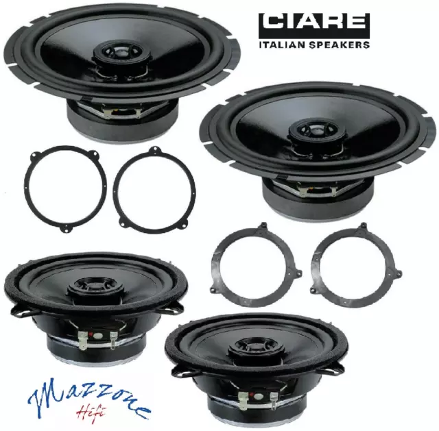 CIARE CZ170/CZ131 Set 4 Haut Parleur pour BMW Serie 3 E46 1998> Brkt Ant / Wagon