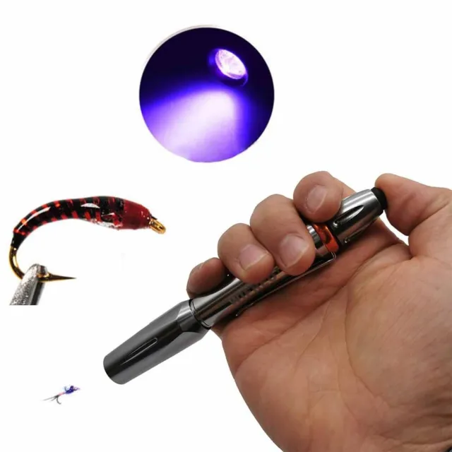 Precision Tool for Fly Tying 395nm UV Glue Pen Light for Stronger Patterns
