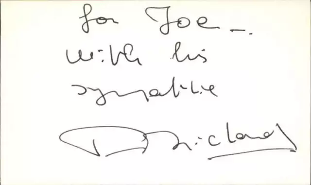 Pierre Richard French Actor Signed 3" x 5" Index Card
