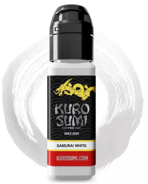 KURO SUMI Tattoo Ink ● SAMURAI WHITE ● 44ml (1.5 oz) ● Australian Distributors