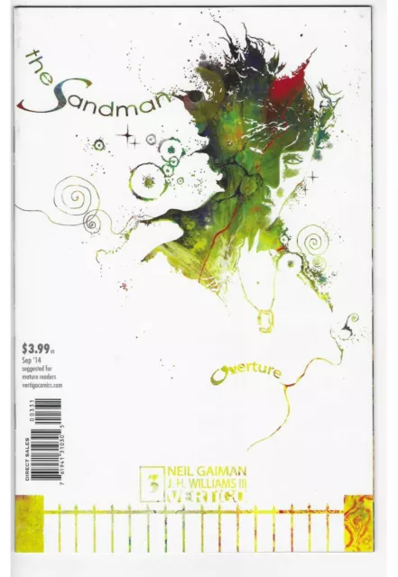 Sandman Overture #3 JH Williams Special Ink Variant 1:100