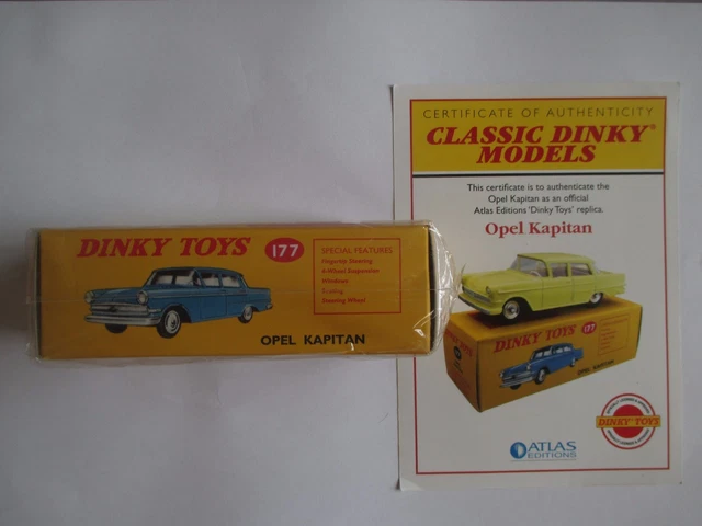 Dinky Toys Opel Kapitan 1960 - Réf 177 - Échelle 1/43 - Fabriquée En Angleterre