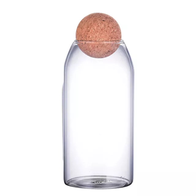 Food Jar Sealed Durable Transparent Cork Stopper Glass Jar Waterproof