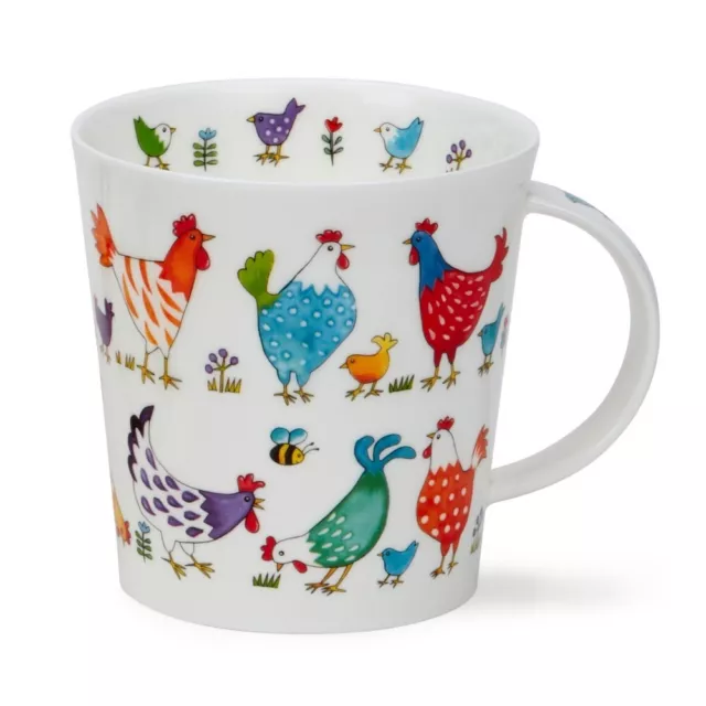 Dunoon Bright Bunch Chicken Hühner Jumbo 0,48l Teetasse Kaffeebecher Cairngorm