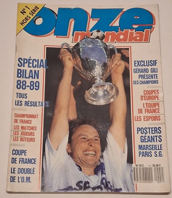 Poster Jean-Pierre Papin - Équipe De France & OM - Onze Mondial