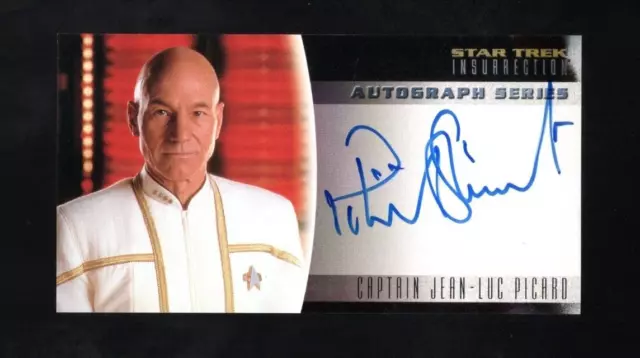 1998 Skybox Star Trek Insurrection Patrick Stewart #A-1 Autograph Captain Picard