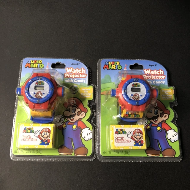 Super Mario Projector Watch with Candy by Frankford NOS Nintendo 2020 Lot of 2