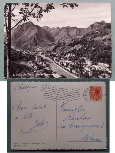 San S. Pellegrino Terme - Scorcio panoramico 1957