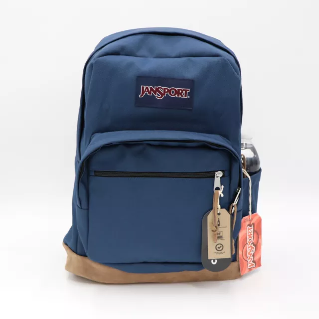 Jansport "Right Pack" Backpack Suede School Book Bag Laptop Original Authentic 3