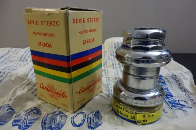 Auriculares Campagnolo Nuovo Record Strada hilo italiano Bsc años 70 vintage