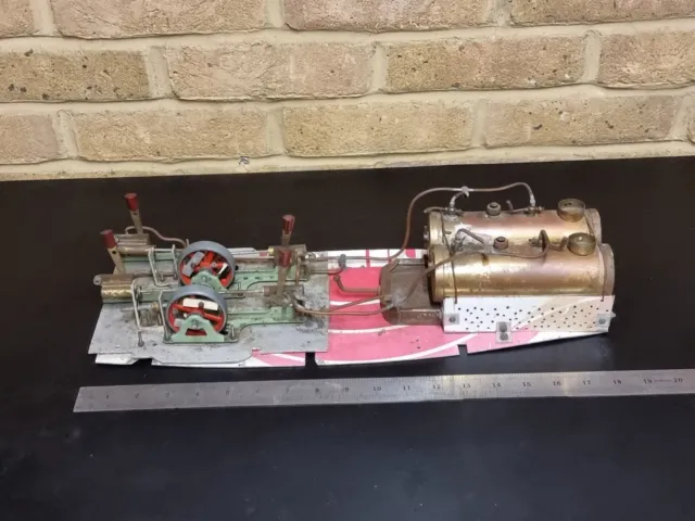 Large Mamod live steam plant twin SE3 boilers, 4 x SE2a engines. One off.