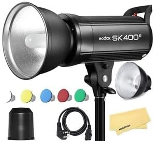 SK400II 400Ws Studio Strobe Flash Monolight Light,  2.4G Wireless X System GN65
