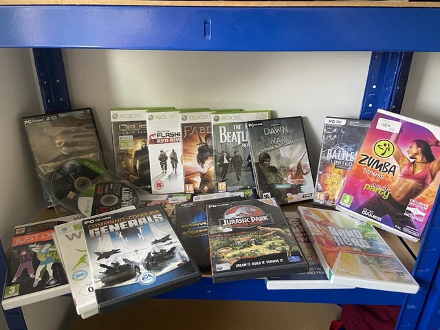 Mixed Video Game Bundle Job Lot - Xbox 360, Nintendo Wii, PC CD-Rom