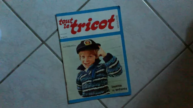 TOUT LE TRICOT LAYETTE N°120 revue vintage-octobre 1976-coll les doigts agiles!