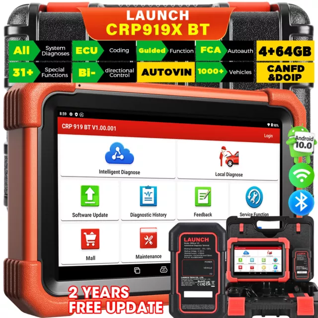 2025 LAUNCH X431 CRP919E BT Car Diagnostic Tool OBD2 Scanner SAS ECU Coding | Acquisti Online Su - Foto 11