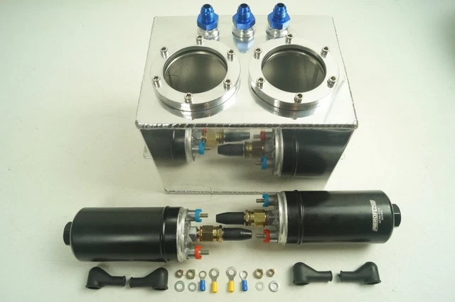 Pentola/serbatoio Race Swirl 2,5 litri + Pompa carburante tipo 2 X 044 + 3 raccordi AN6