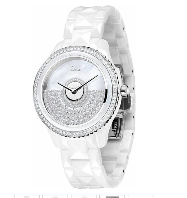 New Christian Dior VIII Grand Bal White Pearl & Diamond Women's Luxury Watch