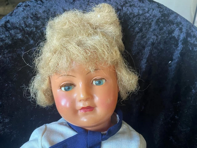 Poupée Ancienne Rare SNF Dominique - Garçon En Celluloïd, Tenue D'origine