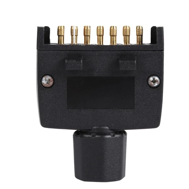 1pcs Accessoires Plat Prise Mâle Connecteur 7 Broche Plat Mâle Remorque Fiche